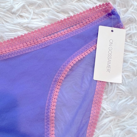 Nwt On Gossamer Lavender and Rose Sheer Briefs - Picture 7 of 7